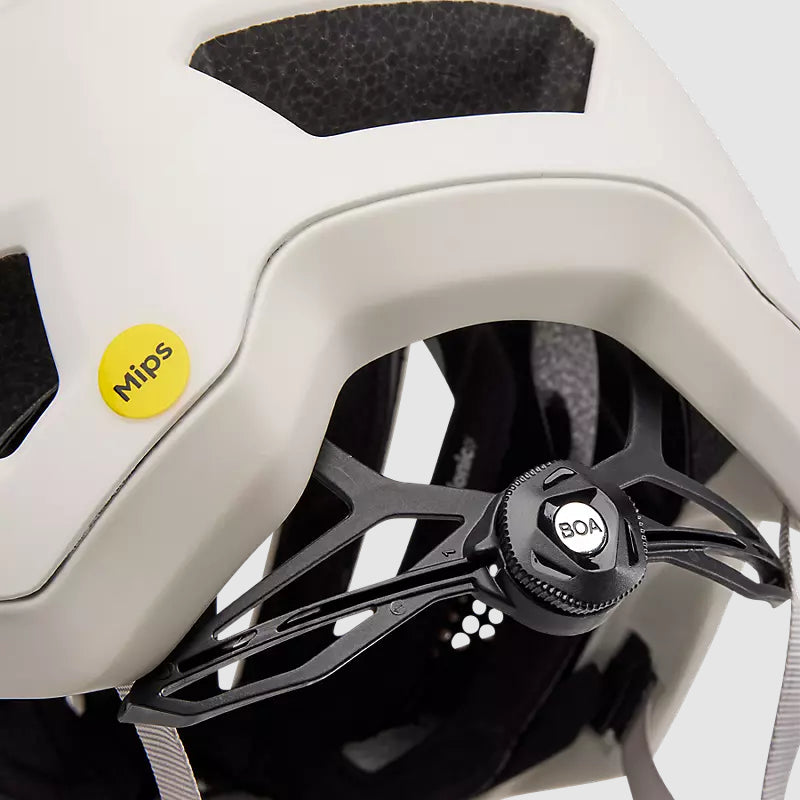 Casco Bicicleta Crossframe Pro Blanco Hueso/Petroleo Fox