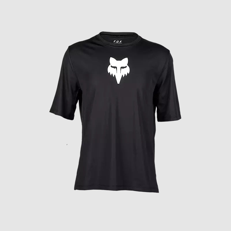 Polera Bicicleta Niño Ranger Negro/Blanco Fox polera bicicleta fox mtb