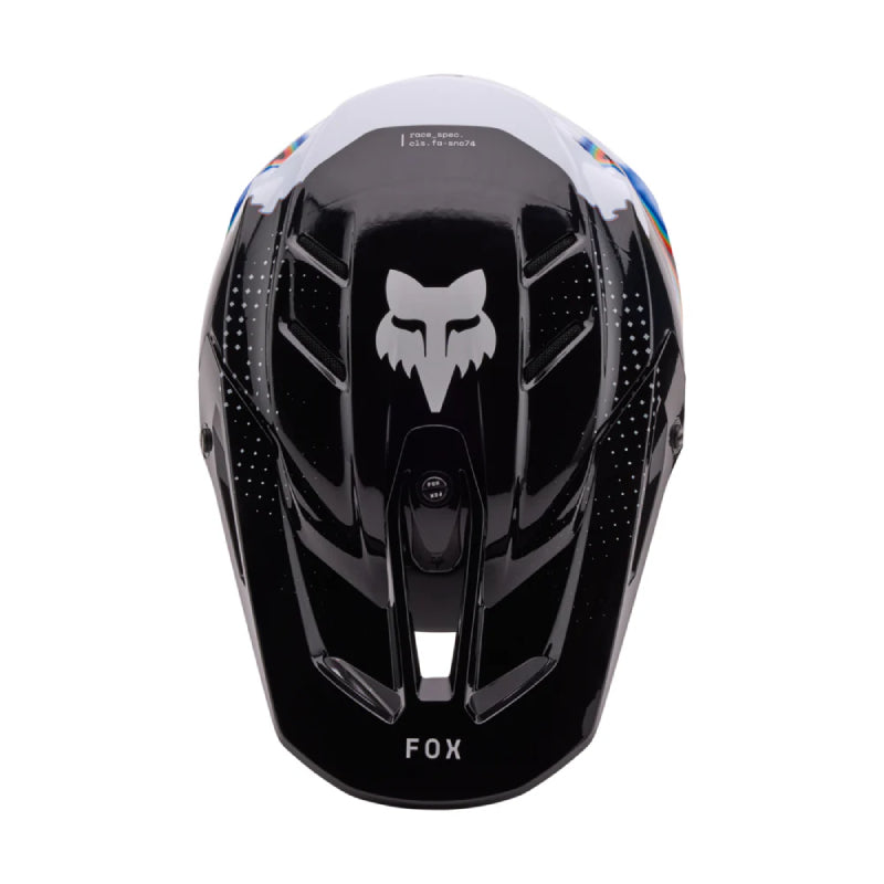 Casco Moto V3 RS Scans Edición Limitada Blanco/Negro Fox