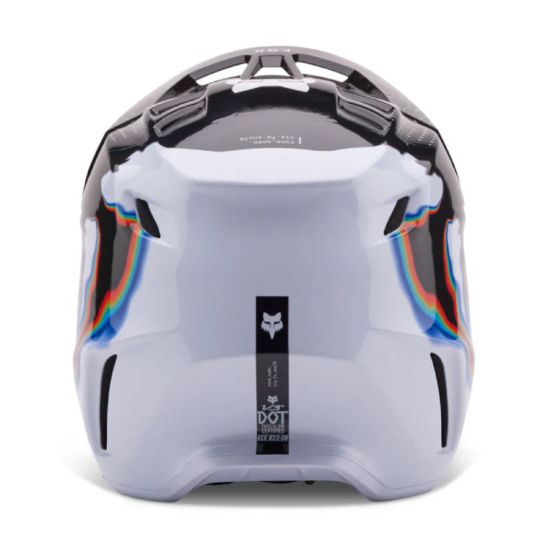 Casco Moto V3 RS Scans Edición Limitada Blanco/Negro Fox