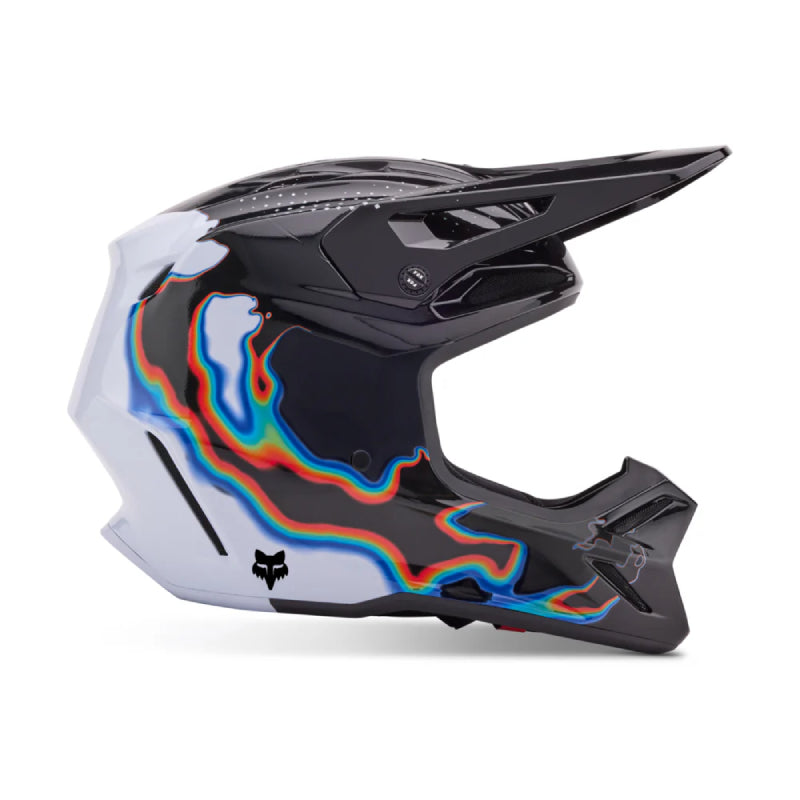 Casco Moto V3 RS Scans Edición Limitada Blanco/Negro Fox