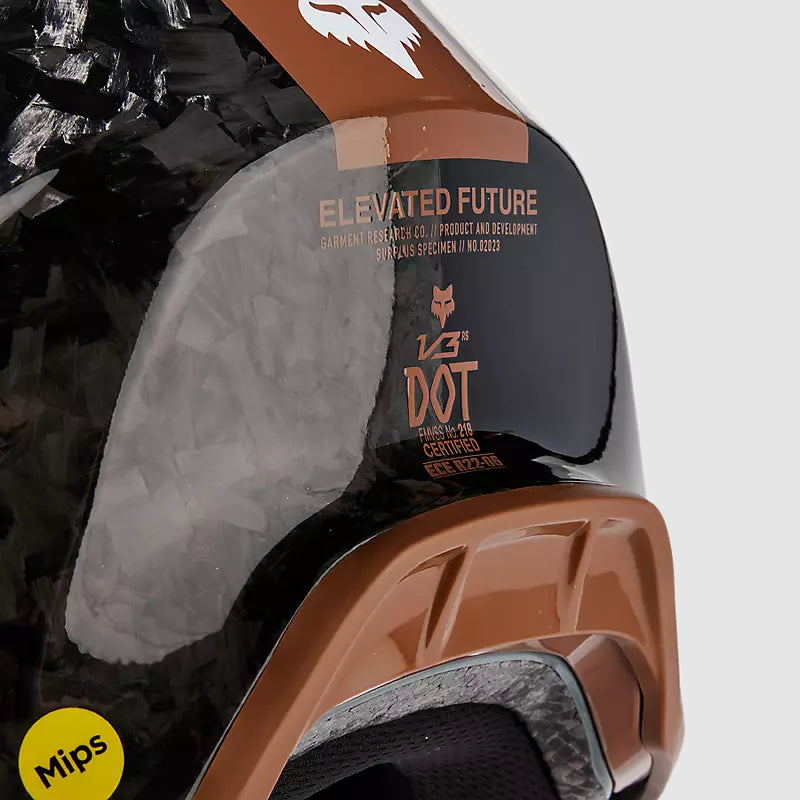 Casco Moto V3 RS Optical Negro/Cafe Fox