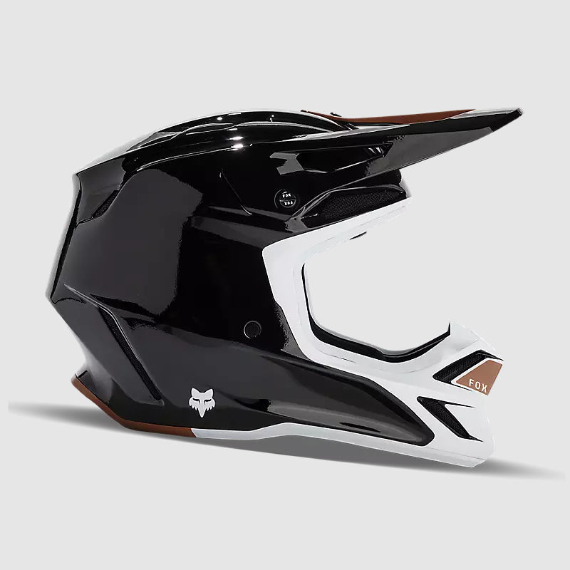 Casco Moto V3 RS Optical Negro/Cafe Fox