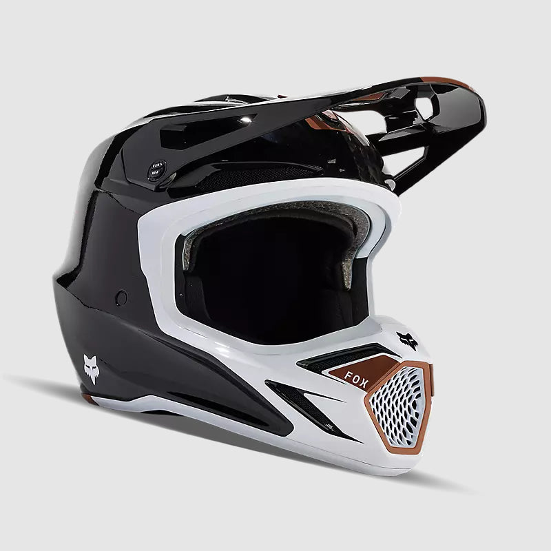 Casco Moto V3 RS Optical Negro/Cafe Fox