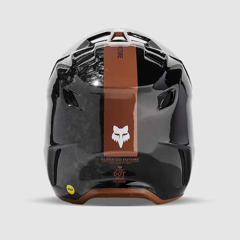 Casco Moto V3 RS Optical Negro/Cafe Fox