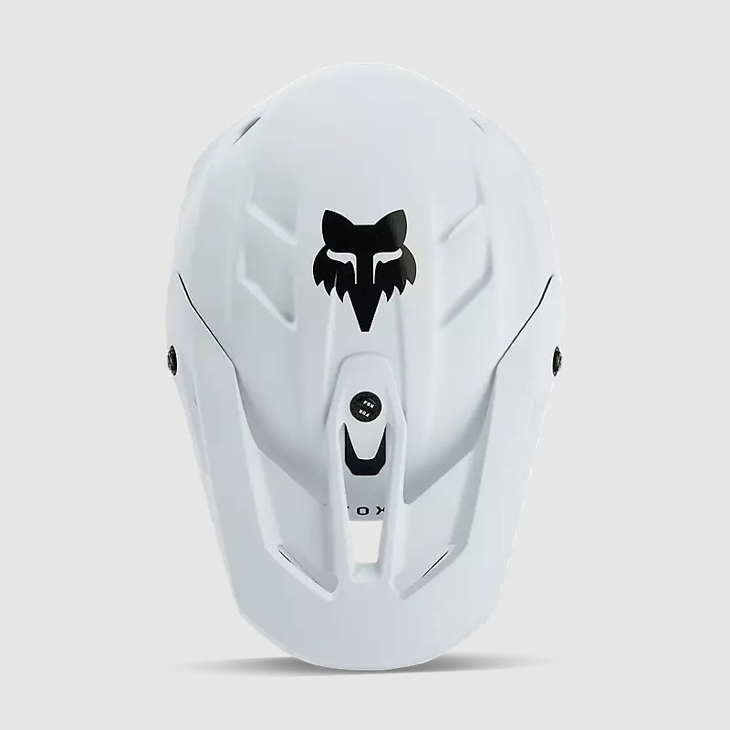 Casco Moto V3 Solid Blanco Matte Fox