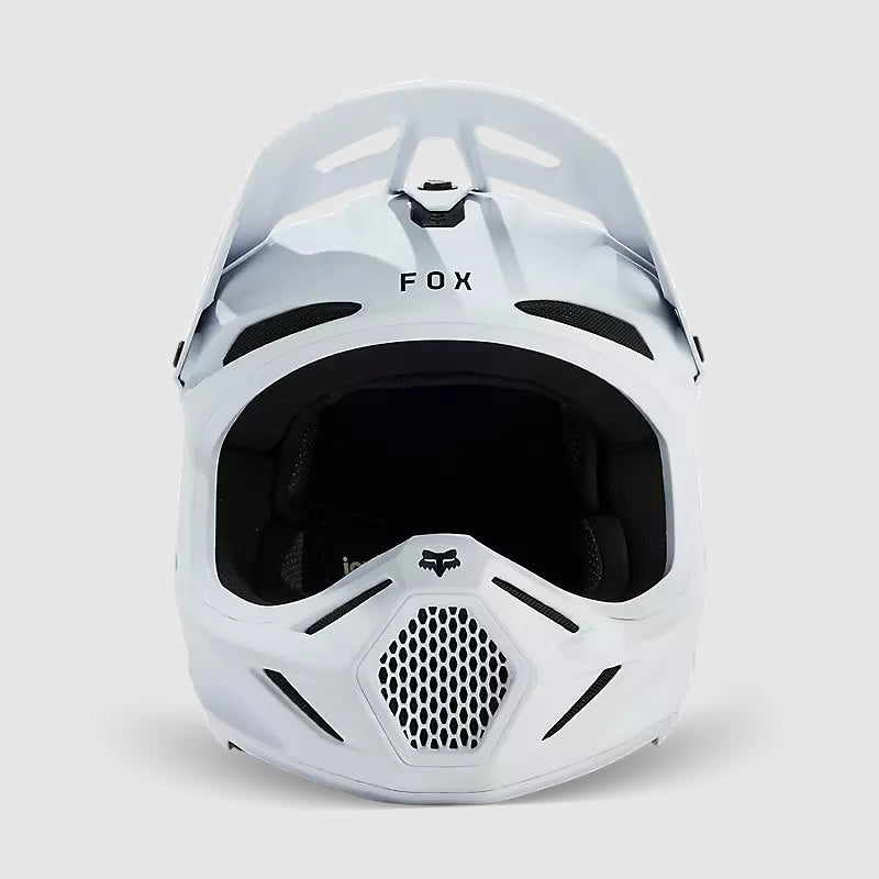 Casco Moto V3 Solid Blanco Matte Fox