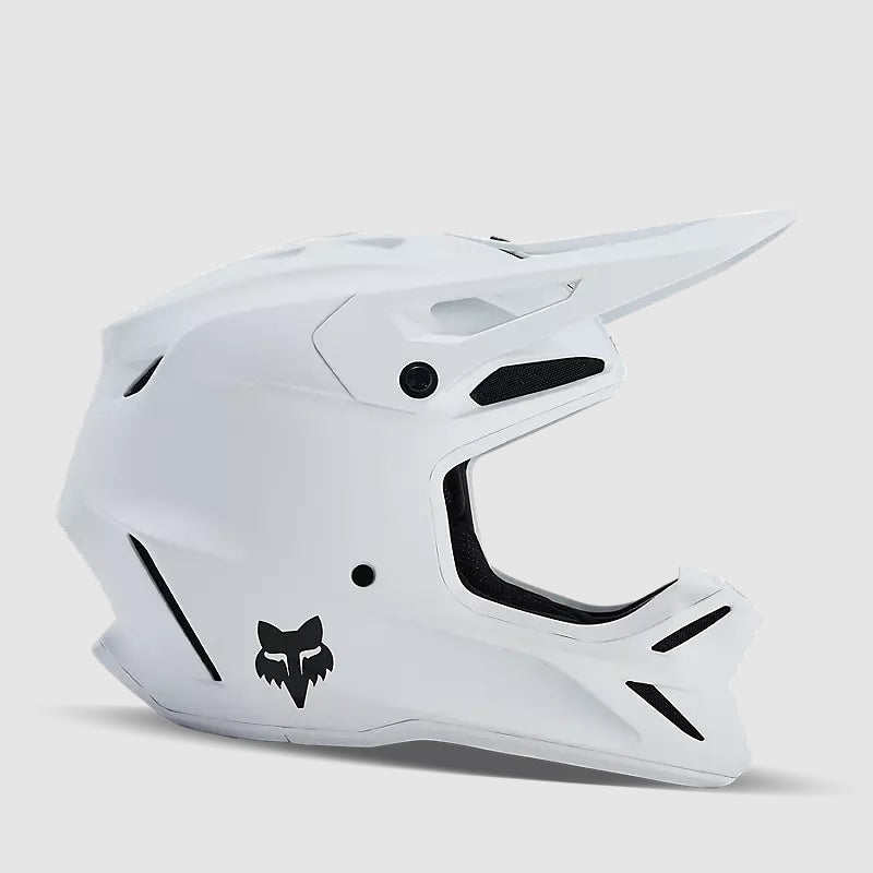 Casco Moto V3 Solid Blanco Matte Fox