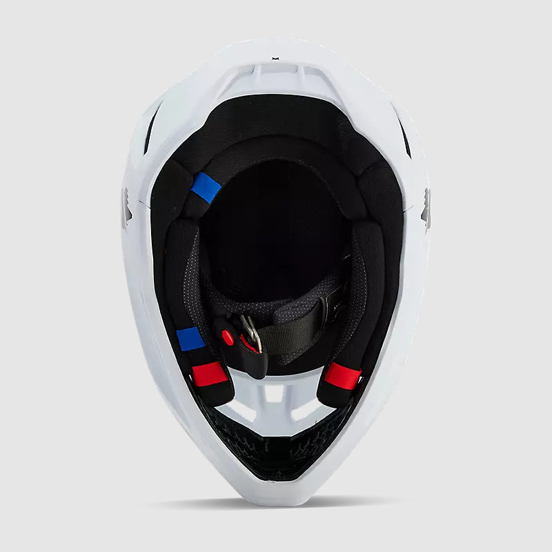 Casco Moto V3 Solid Blanco Matte Fox