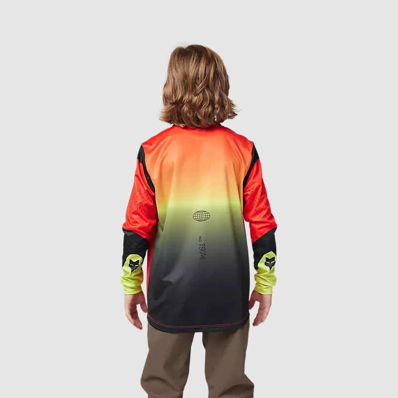 Polera Bicicleta Niño Ranger Revise Manga Larga Rojo/Amarillo Fox polera bicicleta fox mtb