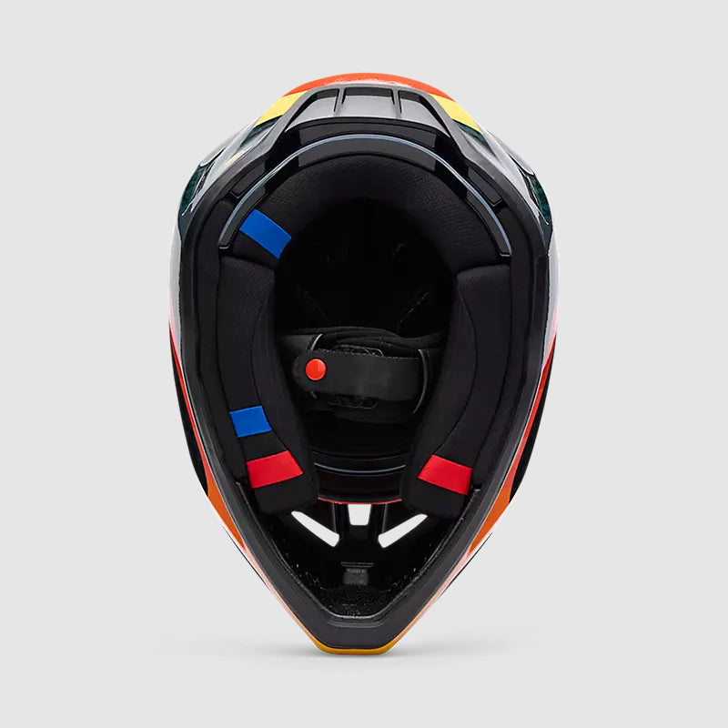 Casco Moto V3 RS Grid Negro/Rojo Fox | Casco Moto Fox casco fox racing motocross mtb