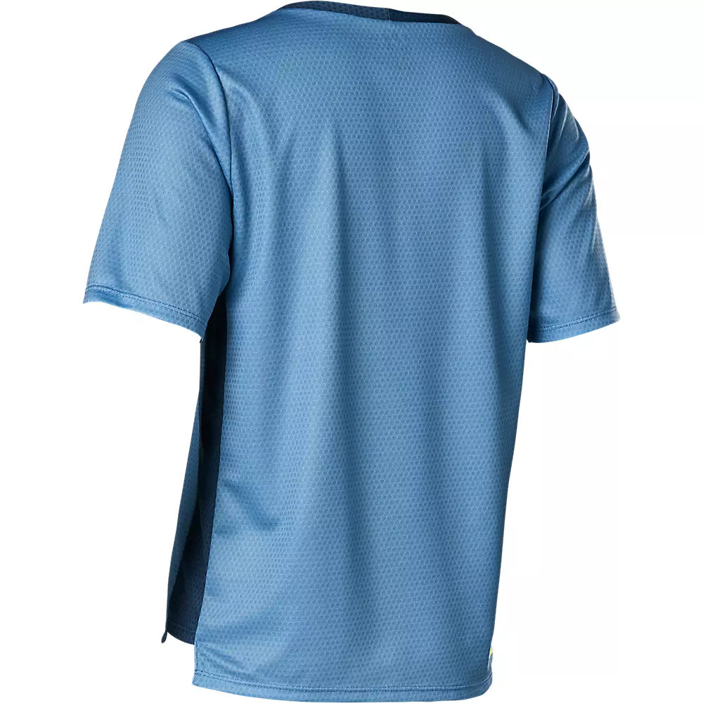 Polera Bicicleta Niño Defend Azul Fox polera bicicleta fox mtb