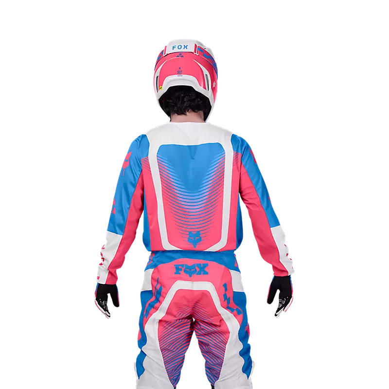 Polera Moto 180 Collect Azul/Rosado Fox polera moto fox motocross