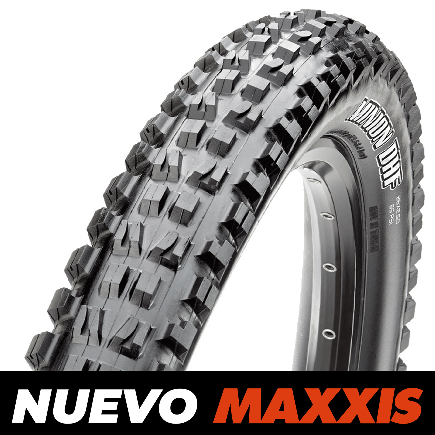 Neumático Maxxis MINION DHF 29X2.50WT BIKEPARK/DH/TR (Alambre)