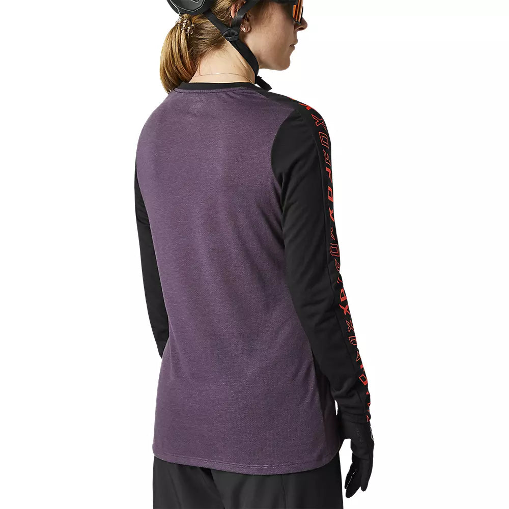 Polera Bicicleta Mujer Ranger Drirelease Manga Larga Negro Fox polera bicicleta fox mtb