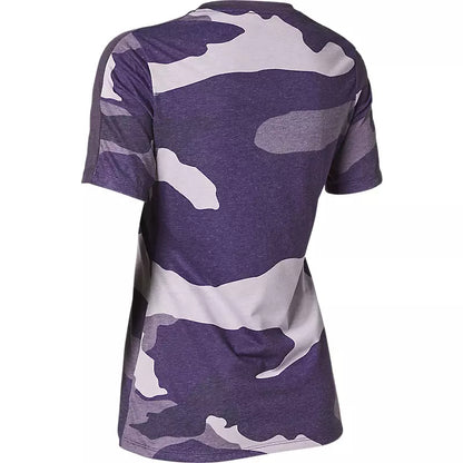 Polera Bicicleta Mujer Drirelease Camo Morado Fox polera bicicleta fox mtb