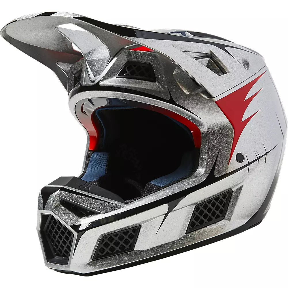Casco Moto V3 RS Skars Plata Fox | Casco Moto Fox casco fox racing motocross mtb