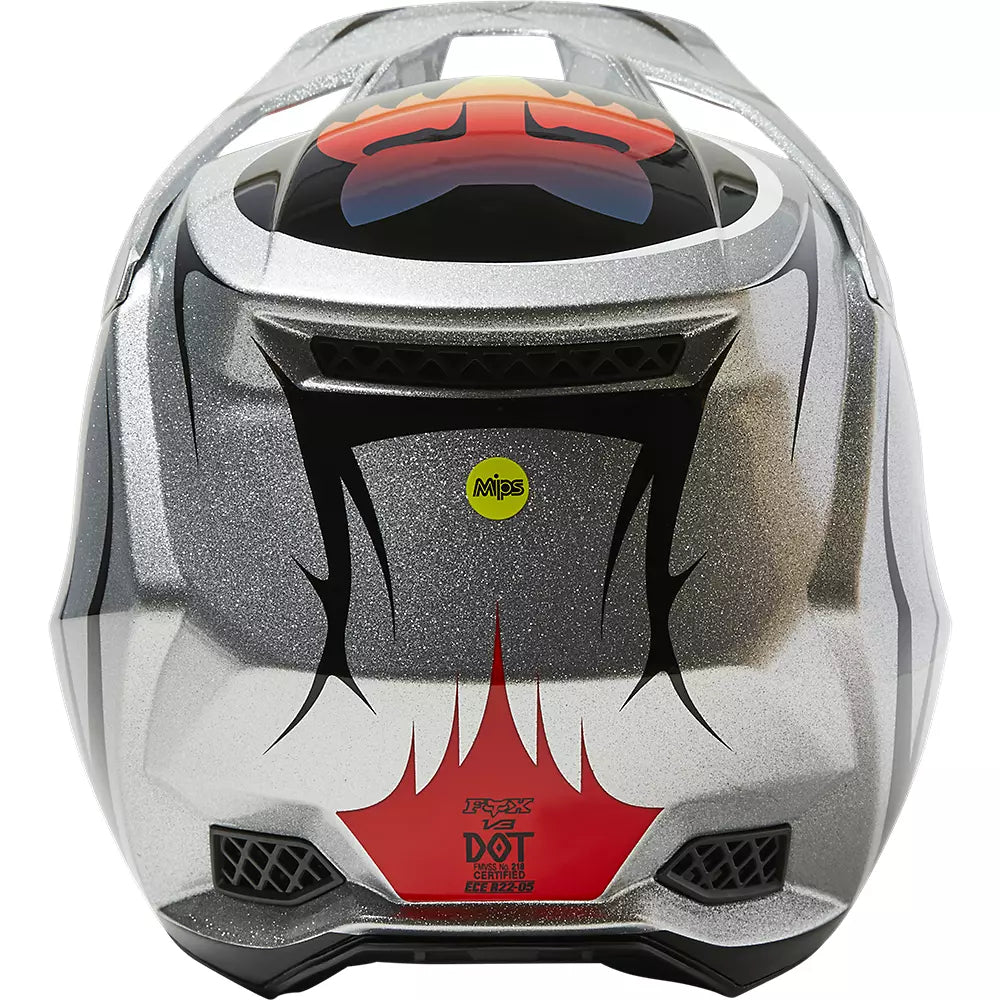 Casco Moto V3 RS Skars Plata Fox