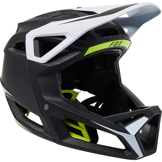 Casco Bicicleta Proframe RS SUMYT Negro/Amarillo/Blanco Fox | Casco MTB Fox casco fox racing motocross mtb