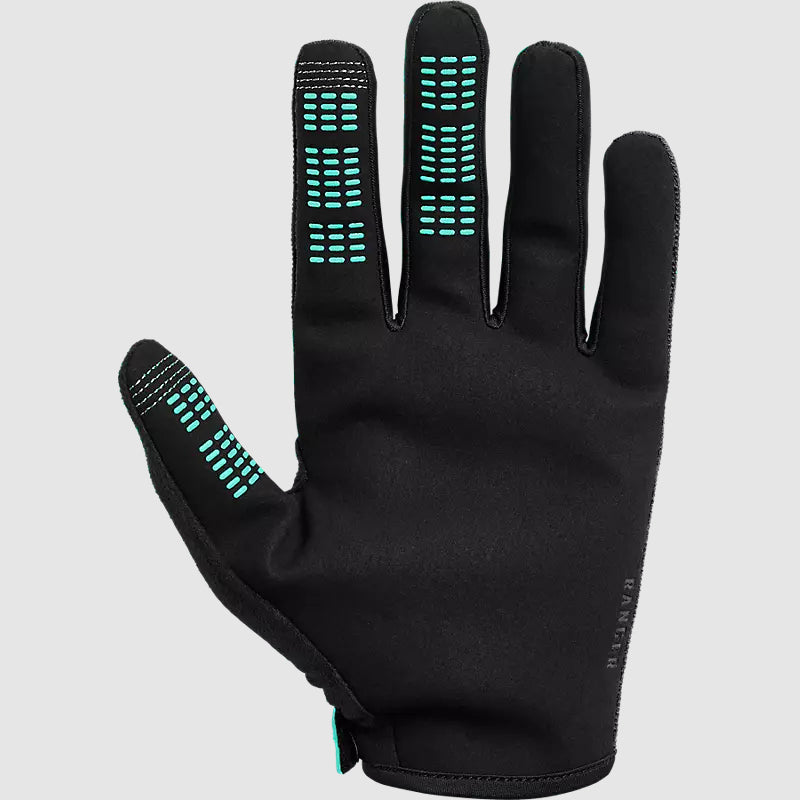 Guantes Bicicleta Ranger Amarillo/Celeste Fox - imagen 2
