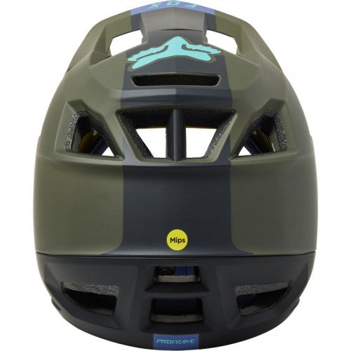 Casco Bicicleta Proframe Blocked Verde Fox | Casco MTB Fox casco fox racing motocross mtb