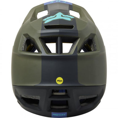 Casco Bicicleta Proframe Blocked Verde Fox | Casco MTB Fox casco fox racing motocross mtb