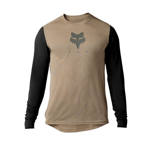 Polera Bicicleta Ranger Trudi™ Manga Larga Cafe Fox polera bicicleta fox mtb