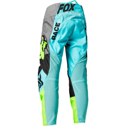 Pantalon Moto Niño 180 Trice Gris/Celeste Fox