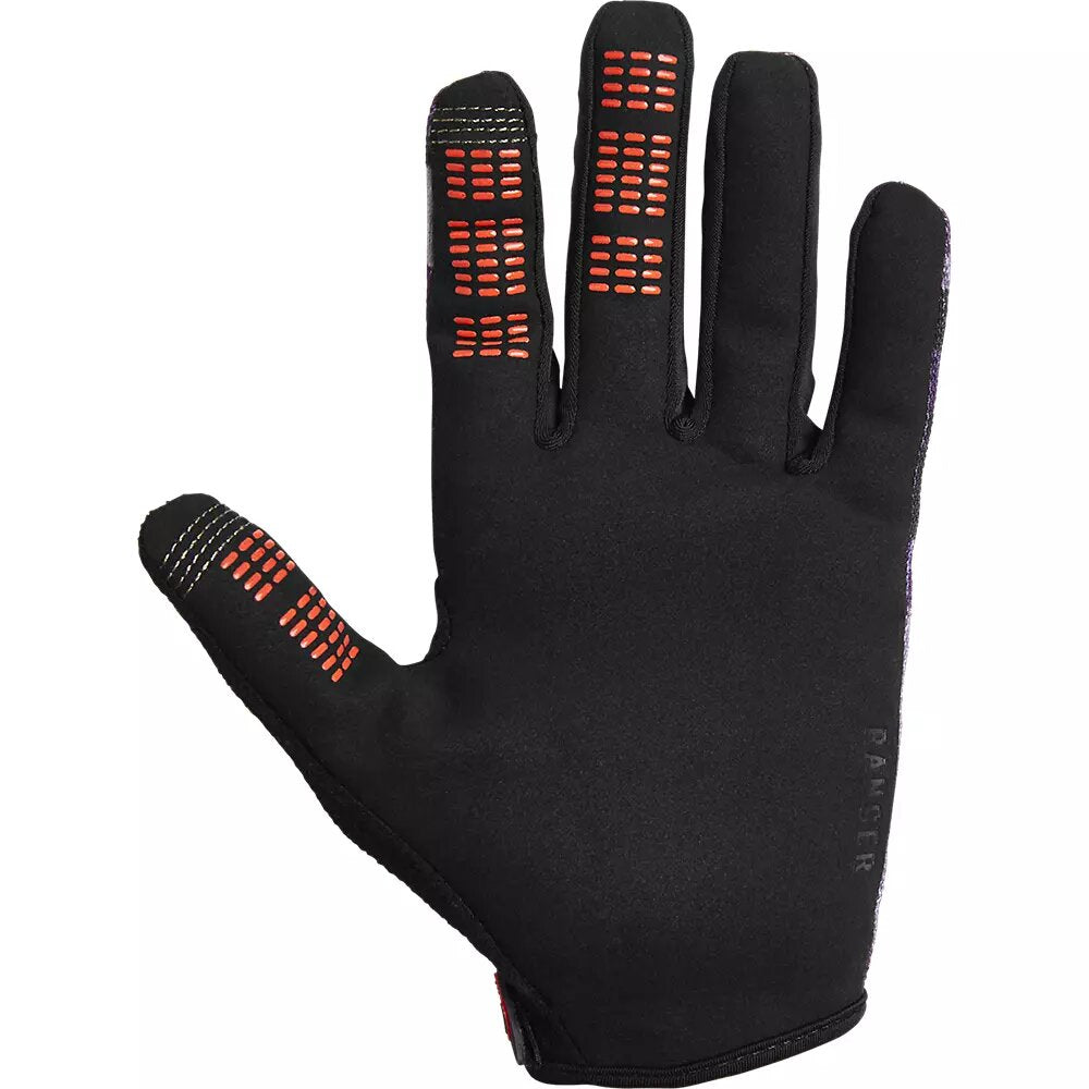 Guantes Bicicleta Mujer Ranger Camo Morado Fox - imagen 2