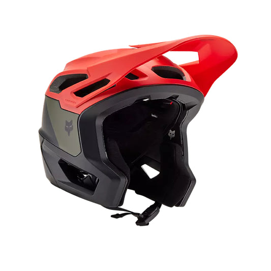Casco Bicicleta New Dropframe Pro Naranjo Fox | Casco MTB Fox casco fox racing motocross mtb