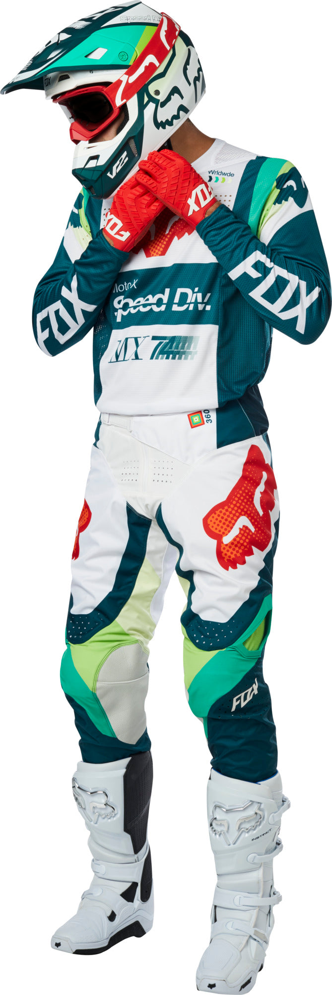 Polera Moto 360 Murc Verde Fox polera moto fox motocross