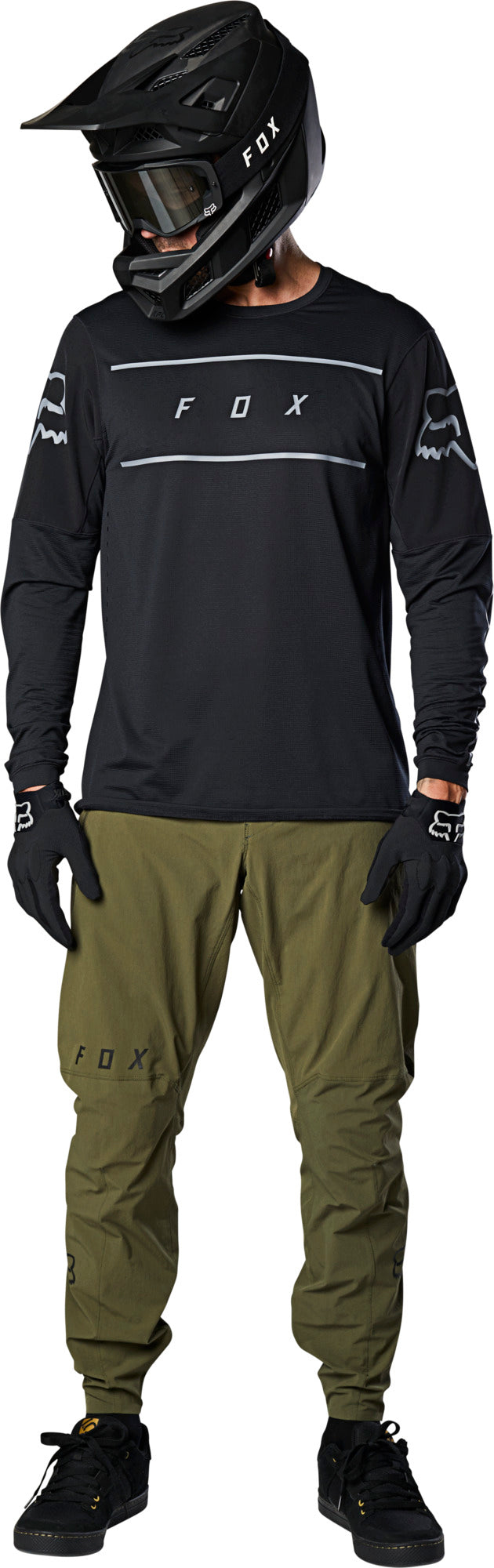 Polera Bicicleta Flexair Fine Line Negro Fox polera bicicleta fox mtb