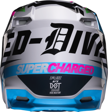 Casco Moto Niño V1 Czar Gris Fox | Casco Moto Fox casco fox racing motocross mtb