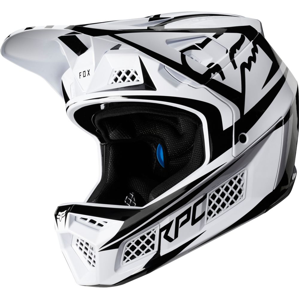 Casco Bicicleta Rampage Pro Carbon Blanco Beast Fox | Casco MTB Fox casco fox racing motocross mtb