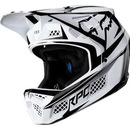 Casco Bicicleta Rampage Pro Carbon Blanco Beast Fox | Casco MTB Fox casco fox racing motocross mtb
