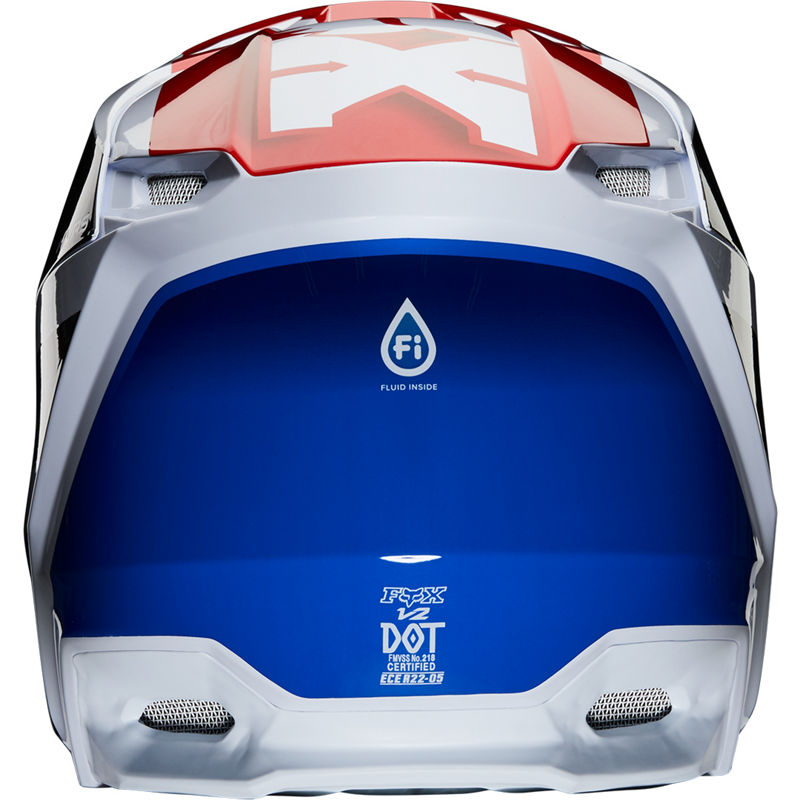 Casco Moto Niño V2 Hayl Azul/Rojo Fox | Casco Moto Fox casco fox racing motocross mtb
