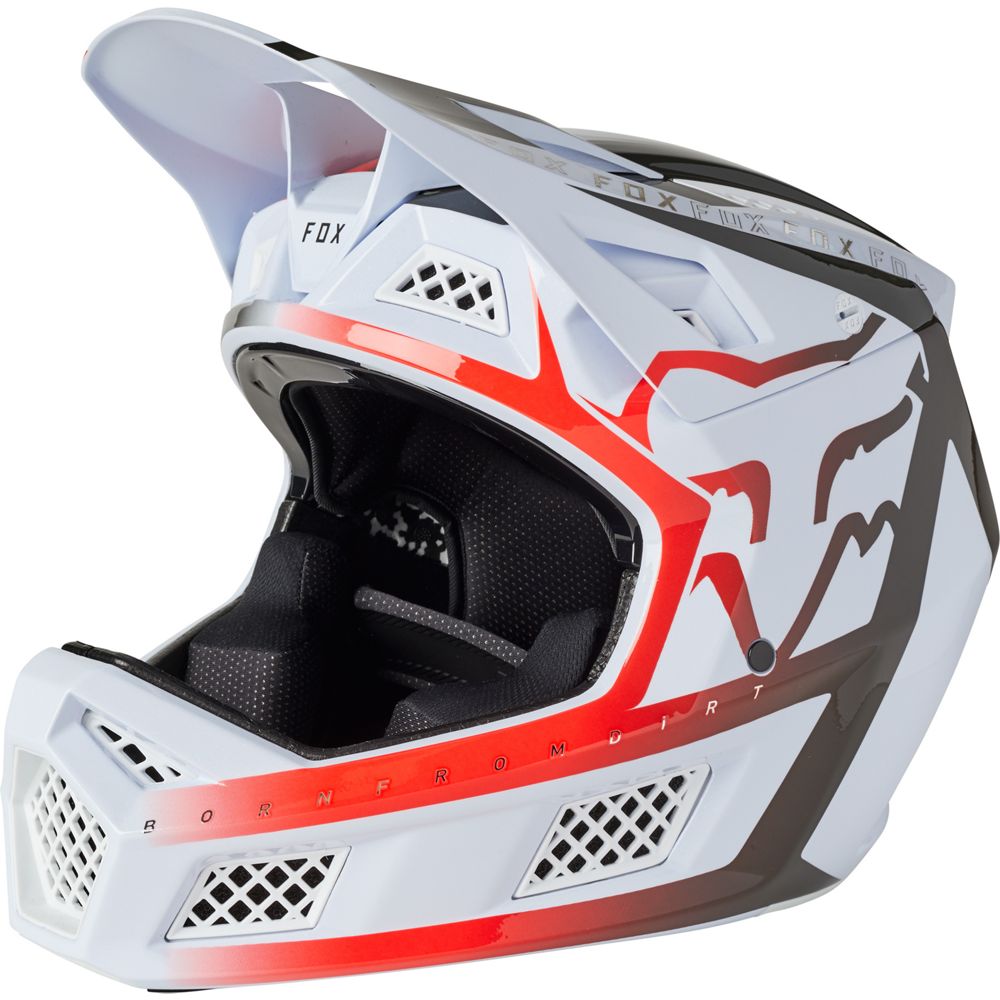 Casco Bicicleta Rampage Pro Carbon Mips Blanco Fox | Casco MTB Fox casco fox racing motocross mtb