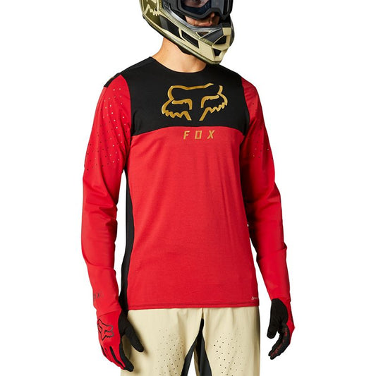 Polera Bicicleta Flexair Delta Rojo Fox polera bicicleta fox mtb