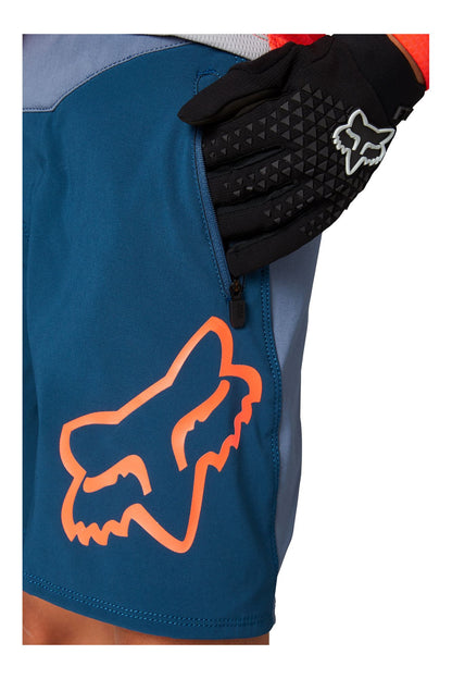 Short Bicicleta Niño Defend S Azul Fox - imagen 5