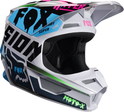 Casco Moto V1 Czar Gris Fox | Casco Moto Fox casco fox racing motocross mtb