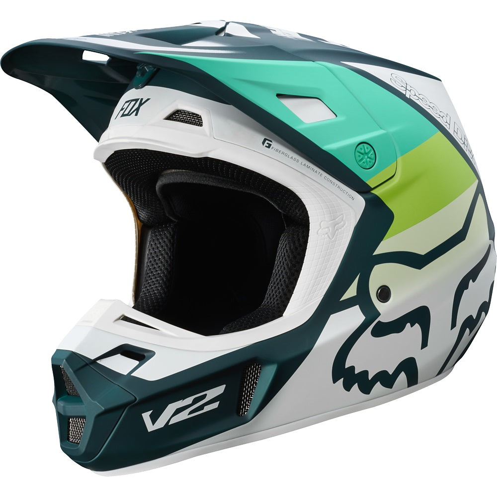 Casco Moto V2 Murc Verde Fox | Casco Moto Fox casco fox racing motocross mtb