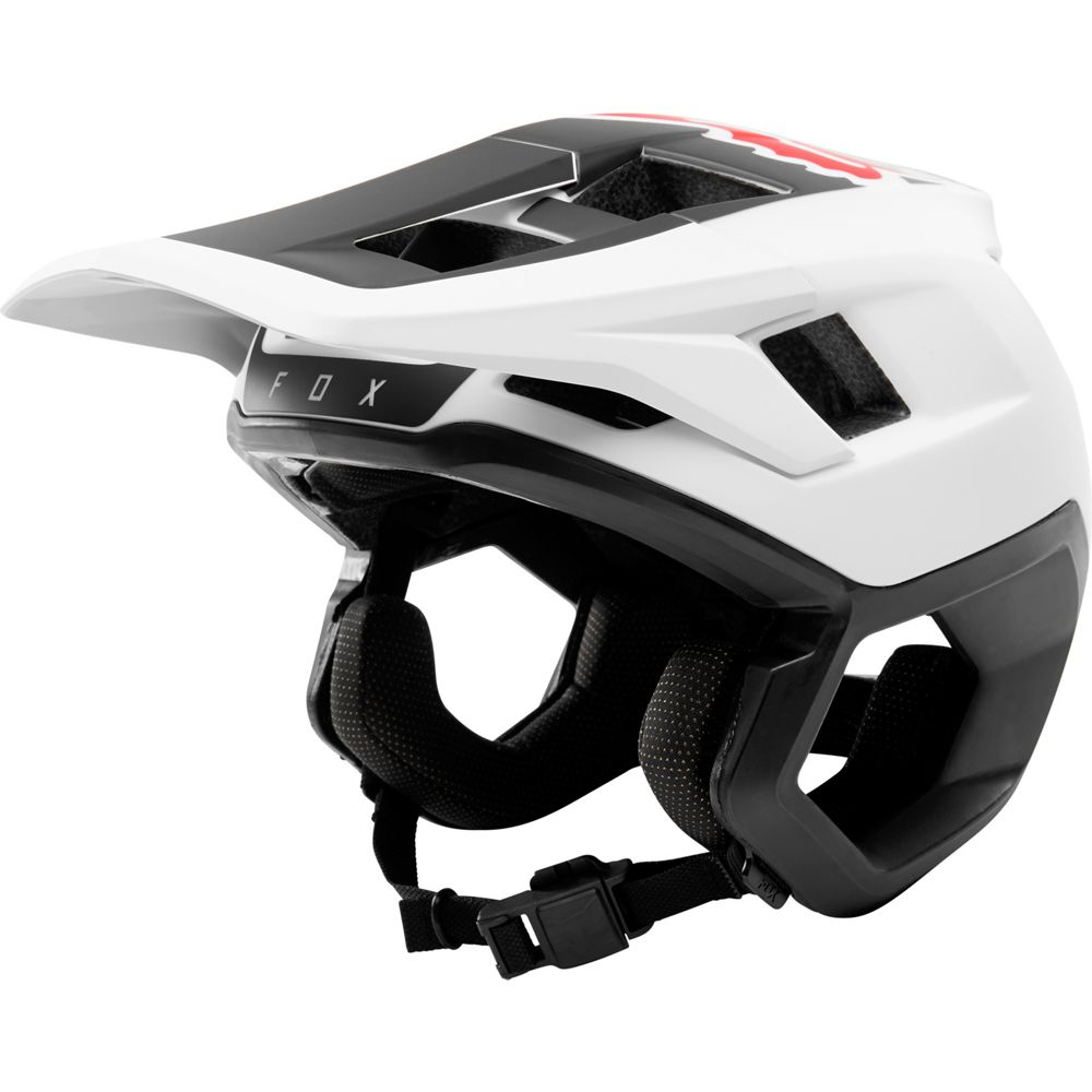Casco Bicicleta Dropframe Blanco Negro Fox | Casco MTB Fox casco fox racing motocross mtb