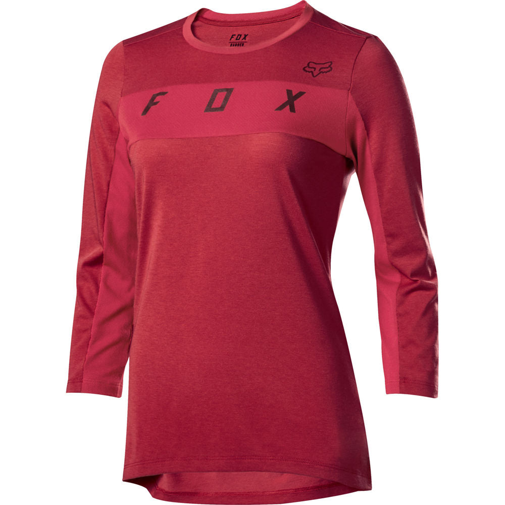 Polera Bicicleta Mujer Ranger Drirelease 3/4 Rojo Fox polera bicicleta fox mtb