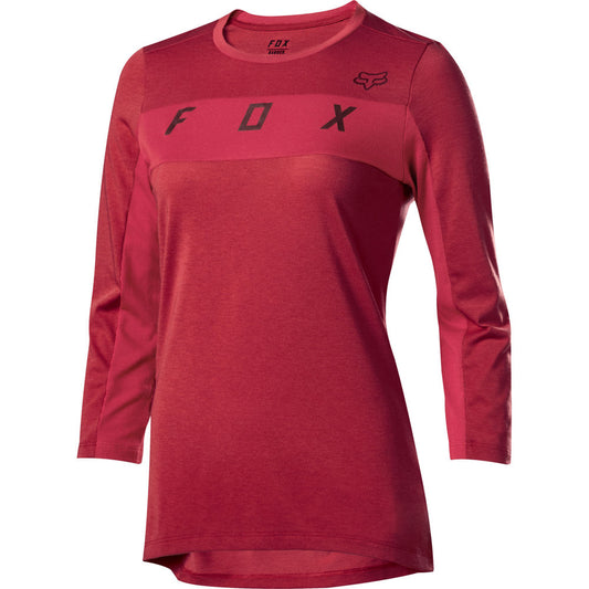 Polera Bicicleta Mujer Ranger Drirelease 3/4 Rojo Fox polera bicicleta fox mtb