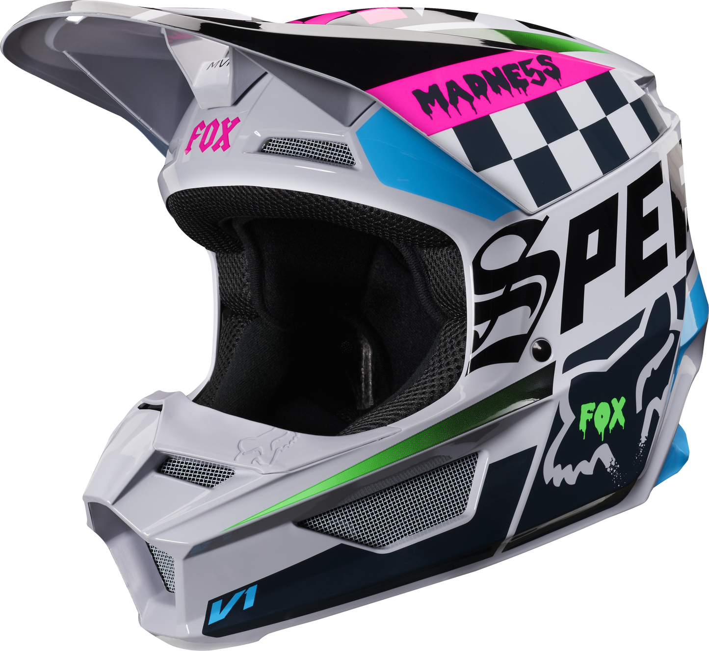 Casco Moto Niño V1 Czar Gris Fox | Casco Moto Fox casco fox racing motocross mtb