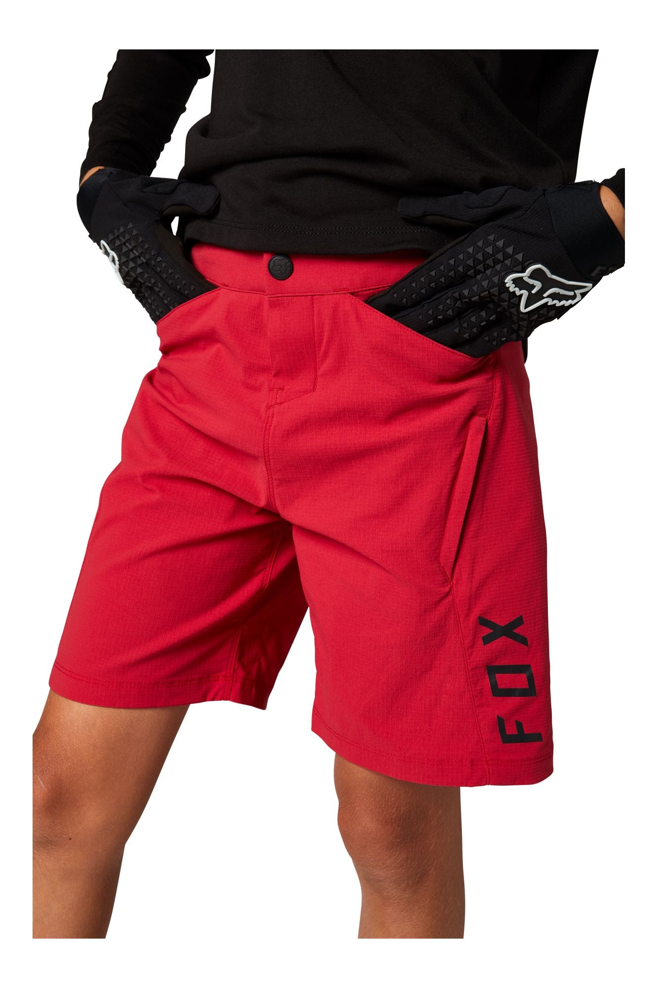 Short Bicicleta Niño Ranger Rojo Fox - imagen 5
