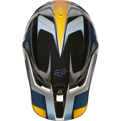 Casco Moto V3 Motif Azul Plata Fox | Casco Moto Fox casco fox racing motocross mtb