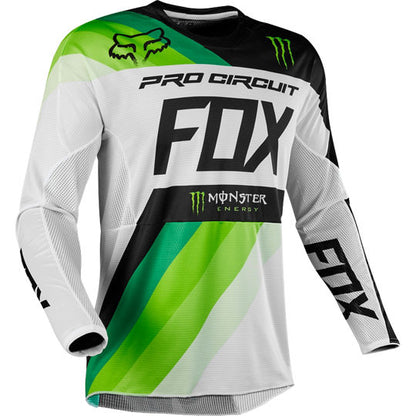 Polera Moto 360 Monster Pc Verde Blanco Fox polera moto fox motocross
