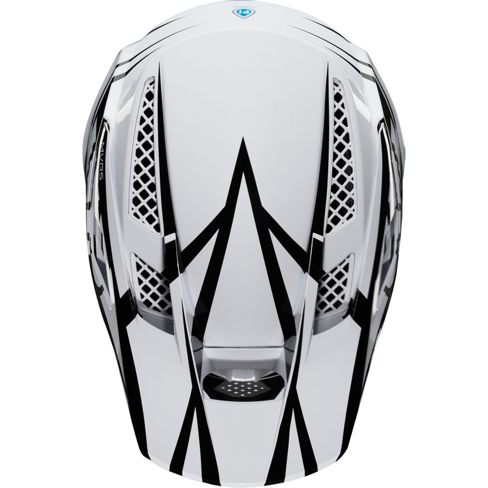 Casco Bicicleta Rampage Pro Carbon Blanco Beast Fox | Casco MTB Fox casco fox racing motocross mtb