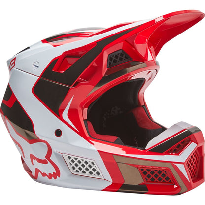 Casco Moto V3 RS MIRER ECE Rojo/Blanco Fox | Casco Moto Fox casco fox racing motocross mtb